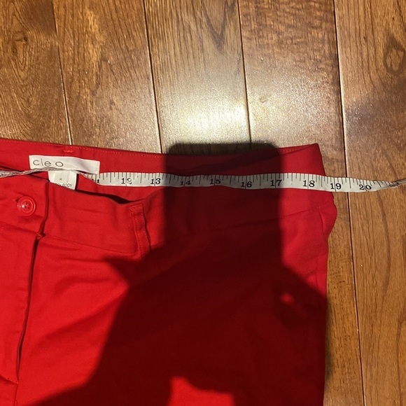 Cleo Everybody  poppy Red ankle pants Sz 14 - Picture 10 of 14